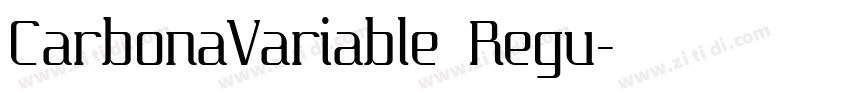 CarbonaVariable Regu字体转换